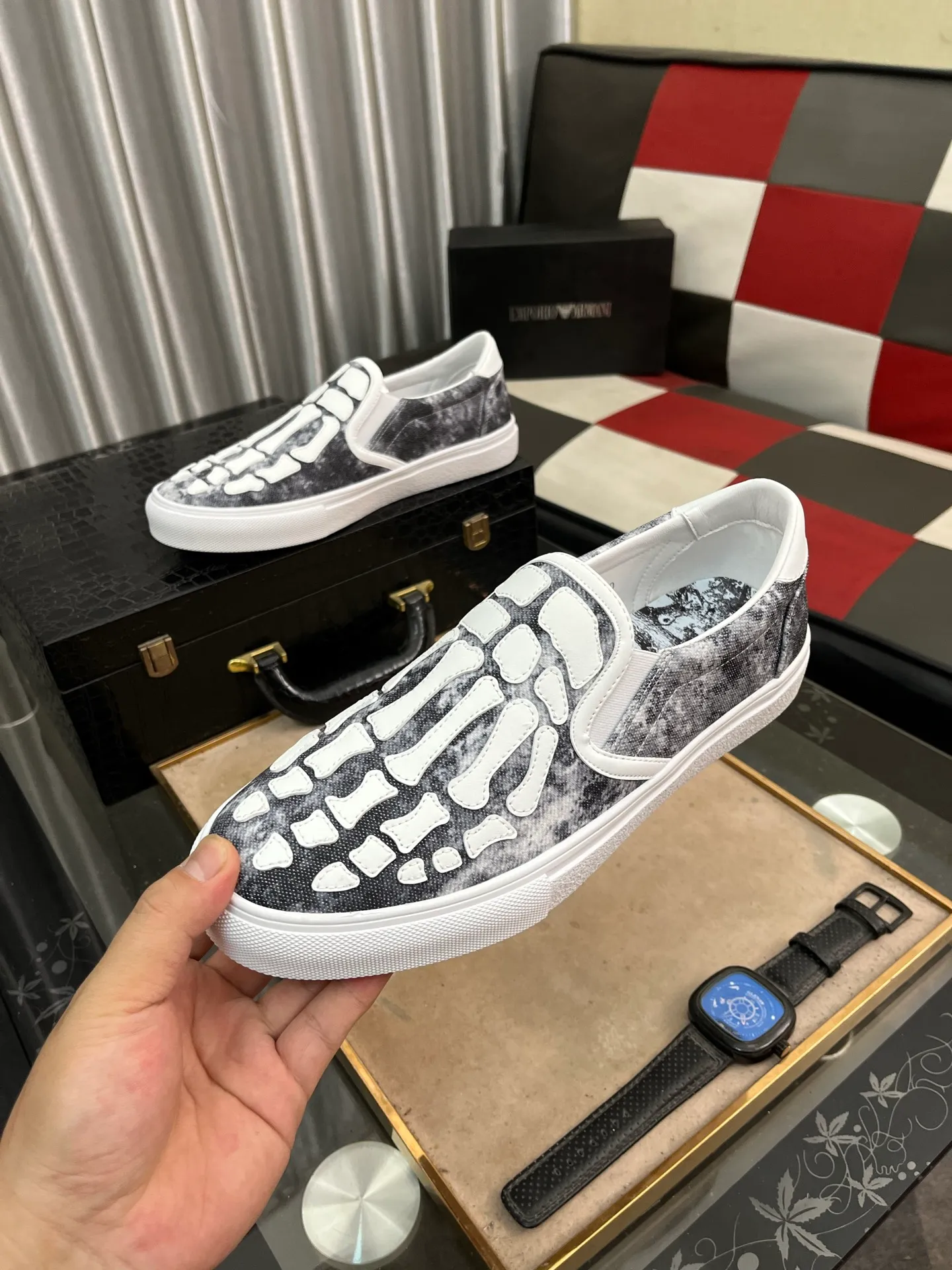 Men's men's shoes 💰420⌚️⌚️miri star shoes bone moral training shoes casual shoes amiri 2025 spring and summer star shoes bone moral training shoes micro-shaped body, the bone weaving pattern made of multi-layer genuine leather is more three-dimensional, slightly thicker and rich, and all elements are just right! The details are just right. Size: 38 to 444️⃣Colors available